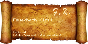 Feuerbach Kitti névjegykártya